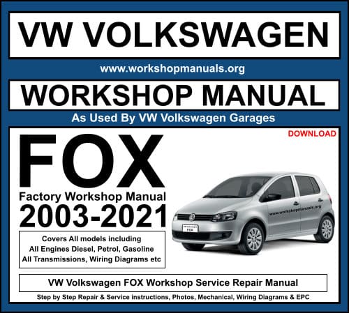 VW Volkswagen FOX Workshop Service Repair Manual