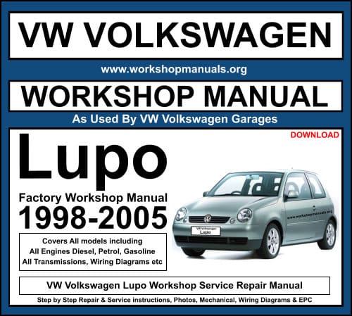 VW Volkswagen Lupo Workshop Service Repair Manual