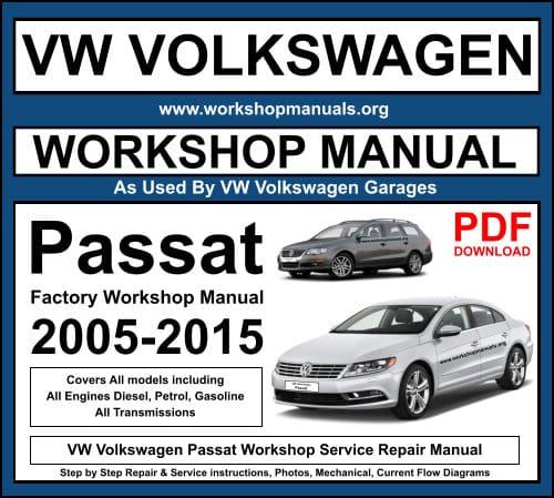 VW Volkswagon Passat Workshop Repair Manual