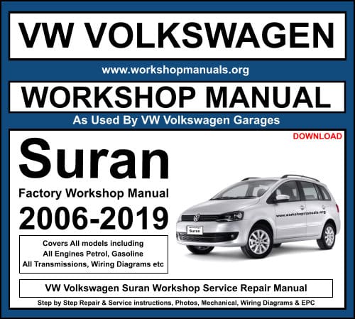 VW Volkswagen Suran Workshop Service Repair Manual