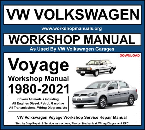 VW Volkswagen Voyage Workshop Repair Manual