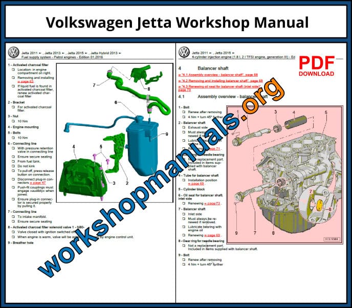 Volkswagen Jetta Workshop Manual Download