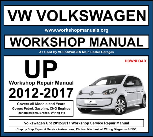 Volkswagen Up 2012-2017 Workshop Repair Manual Download
