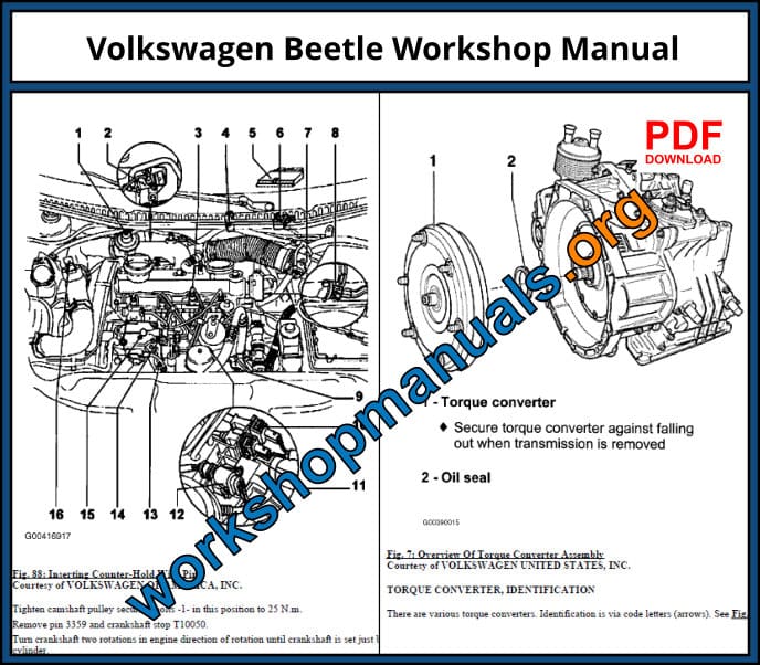 Volkswagen beetle Workshop Manual Download