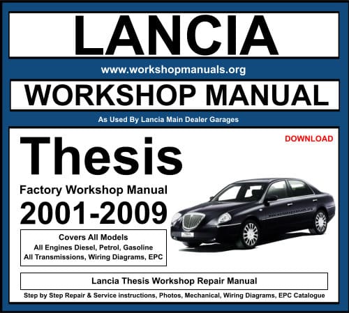 Lancia Thesis Workshop Repair Manual
