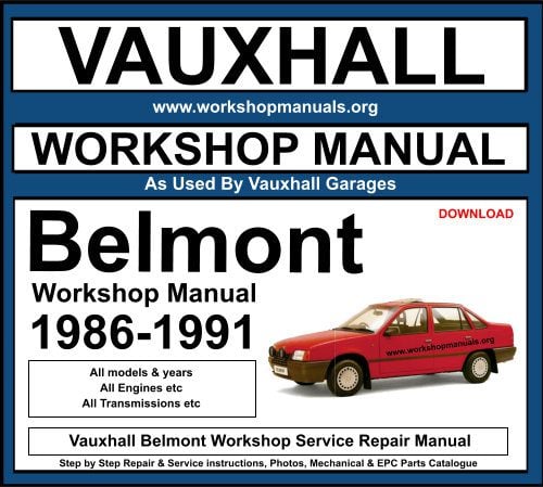 Vauxhall Belmont Workshop Service Repair Manual