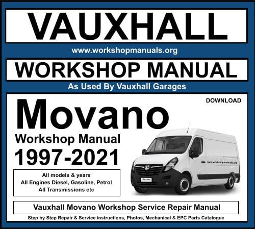 Vauxhall Movano Workshop Service Repair Manual