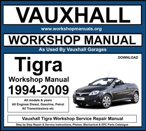 Vauxhall Tigra Workshop Repair Manual Download