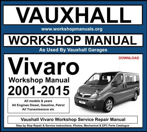 Vauxhall Vivaro Workshop Service Repair Manual