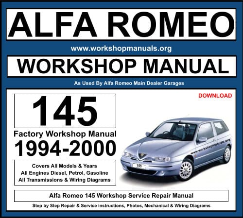 Alfa Romeo 145 Workshop Repair Manual Download