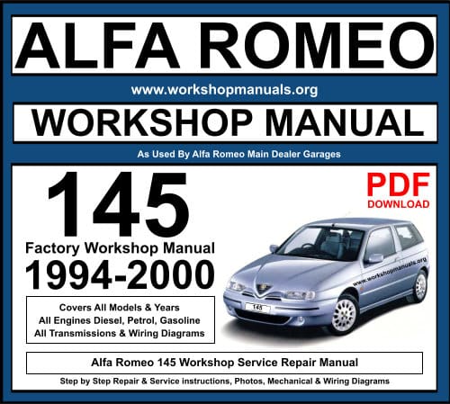 Alfa Romeo 145 PDF Workshop Repair Manual