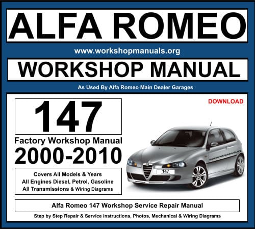 Alfa Romeo 147 Workshop Repair Manual Download