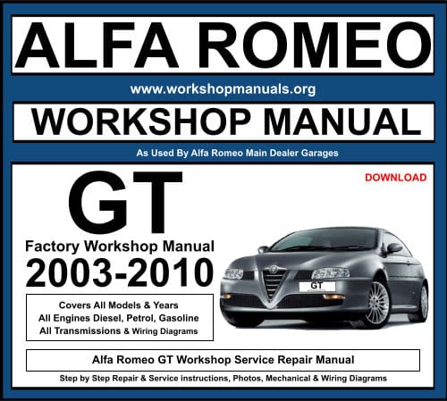 Alfa Romeo GT Workshop Repair Manual