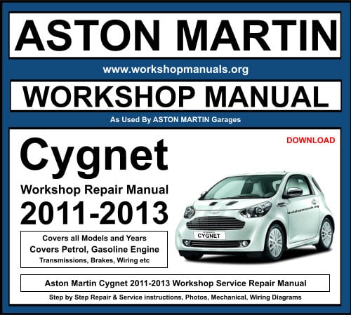 Aston Martin Cygnet 2011-2013 Workshop Repair Manual Download
