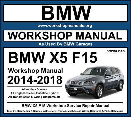 BMW F15 X5 Workshop Repair Manual Download