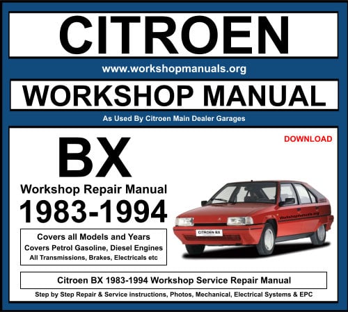 Citroen BX 1983-1994 Workshop Repair Manual Download