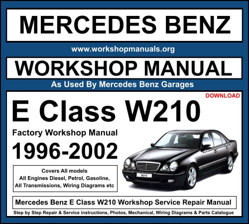 Mercedes Benz E Class W210 Workshop Repair Manual