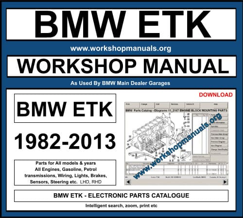 BMW ETK EPC ELECTRONIC PARTS CATALOGUE