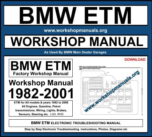 BMW Manual ETM Electronic Troubleshooting Download