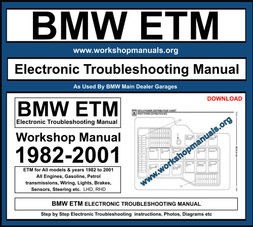 BMW ETM ELECTRONIC TROUBLESHOOTING MANUAL