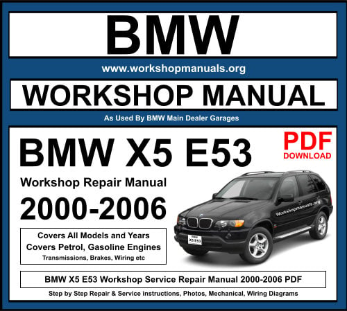 BMW X5 E53 2000-2006 Workshop Repair Manual Download PDF
