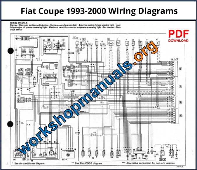 Fiat Coupe 1993-2000 Wiring Diagrams Download PDF