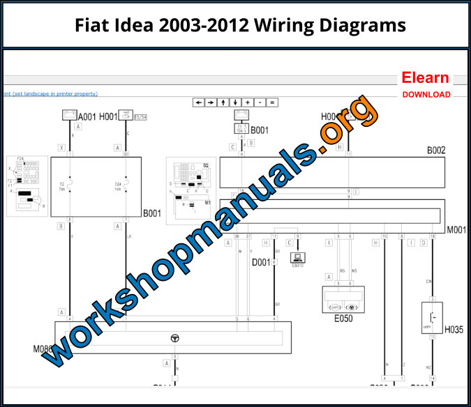 Fiat Idea 2003-2012 Wiring Diagrams