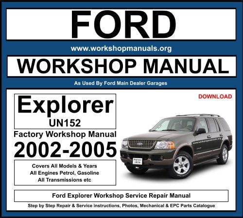 2002 Ford Light Truck PARTS CATALOG Vol 4 Explorer Mountaineer Service Manual 
