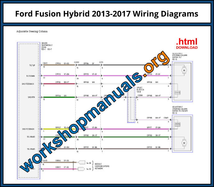 Ford Fusion Hybrid Wiring Diagrams PDF