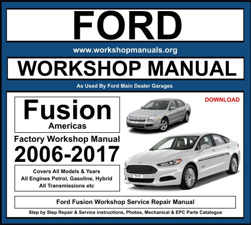 Ford Fusion Workshop Repair Manual