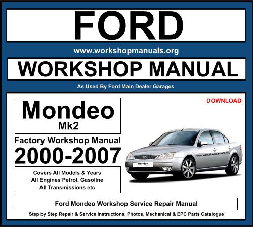 Ford Mondeo Workshop Repair Manual