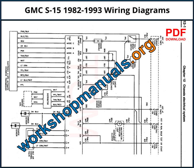 GMC S-15 1982-1993 Wiring Diagrams