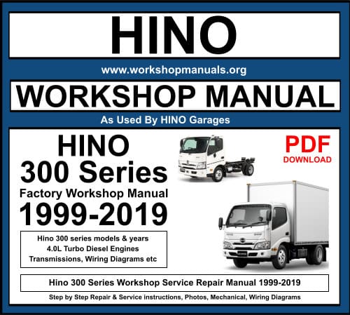 Hino 300 Series Workshop Repair Manual Download