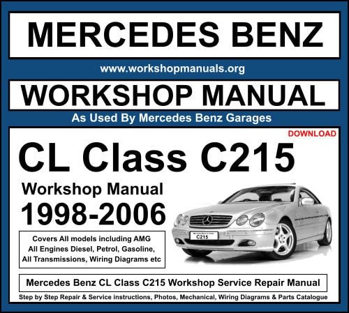 Mercedes CL Class C215 Workshop Repair Manual Download