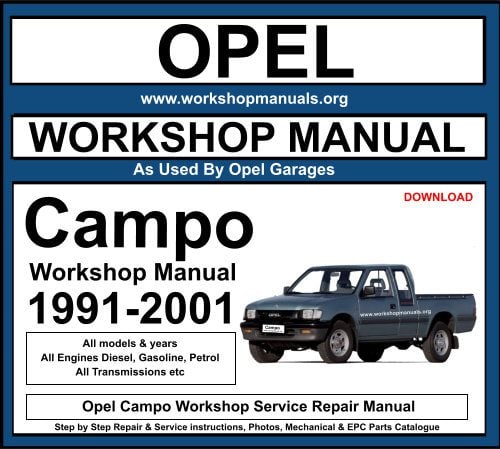 Opel Campo Workshop Repair Manual Download