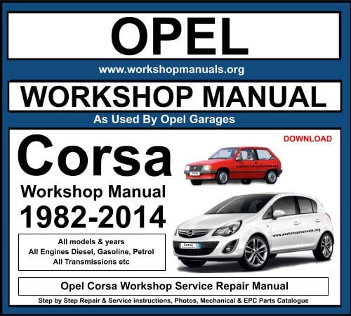 Opel Corsa Workshop Repair Manual Download