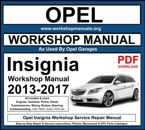 Opel Insignia Workshop Repair Manual PDF