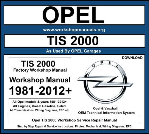 Opel TIS 2000 Workshop Repair Manual Download