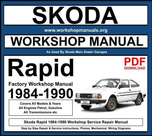 Skoda Rapid 1984-1990 Workshop Repair Manual