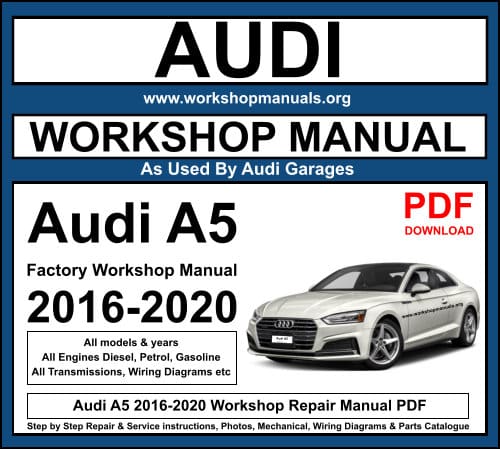 Audi A5 2016-2020 Workshop Repair Manual PDF