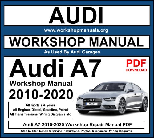 Audi A7 2010-2020 Workshop Repair Manual PDF