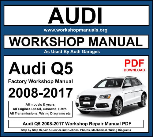 Audi Q5 2008-2017 Workshop Repair Manual PDF