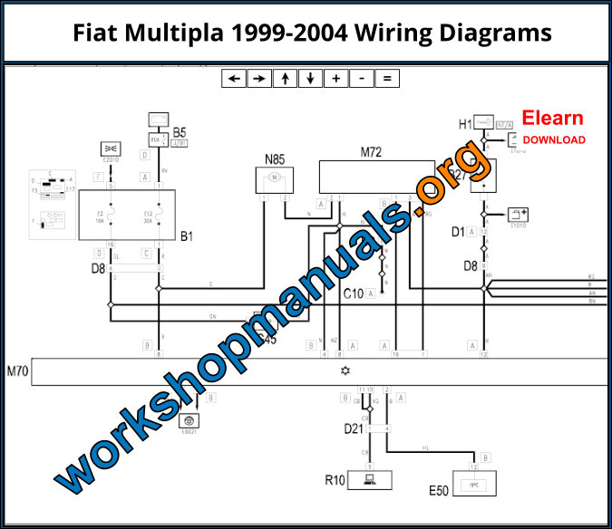 Fiat Multipla 1999-2004 Wiring Diagrams
