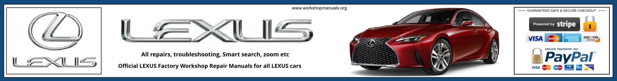 Lexus Service Repair Workshop Manuals