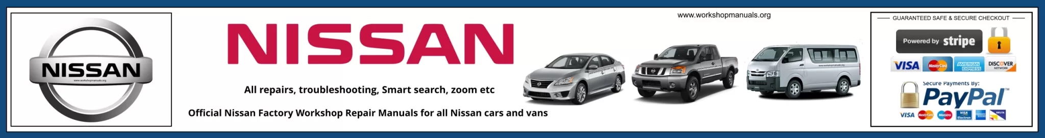 Nissan Service Repair Workshop Manuals