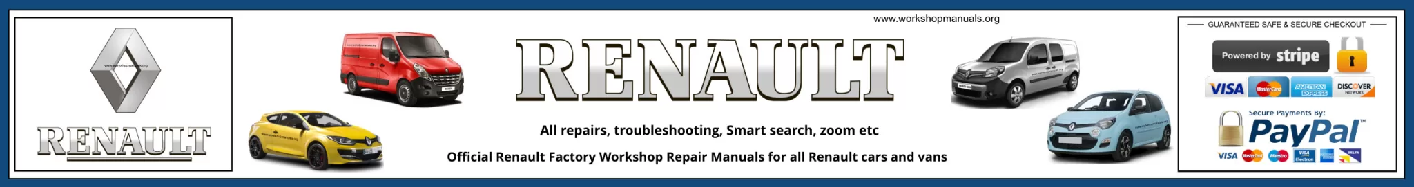 Renault Service Repair Workshop Manuals