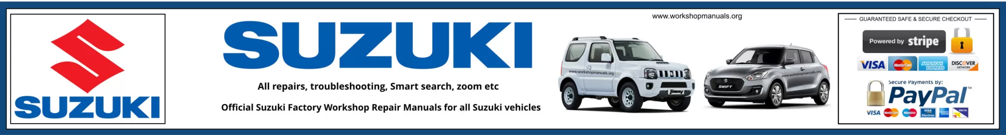 Suzuki Service Repair Workshop Manuals Download