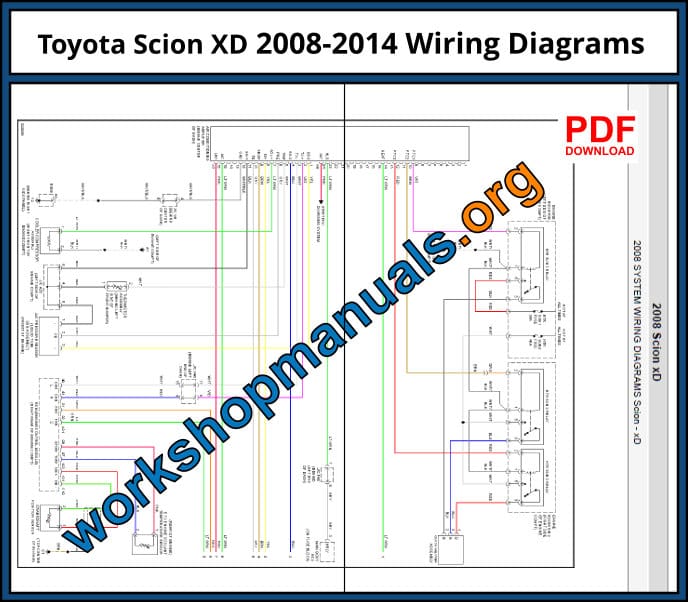 Toyota Scion 2008-2014 Wiring Diagrams Download PDF