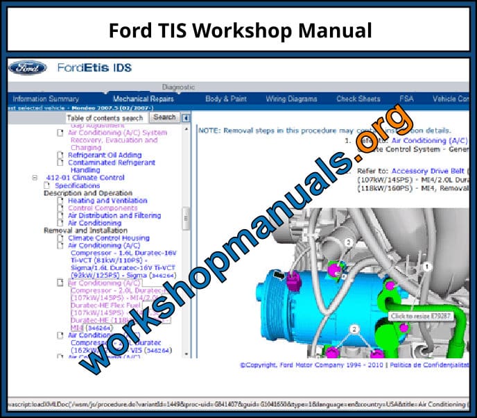 Ford TIS Workshop Manual Download