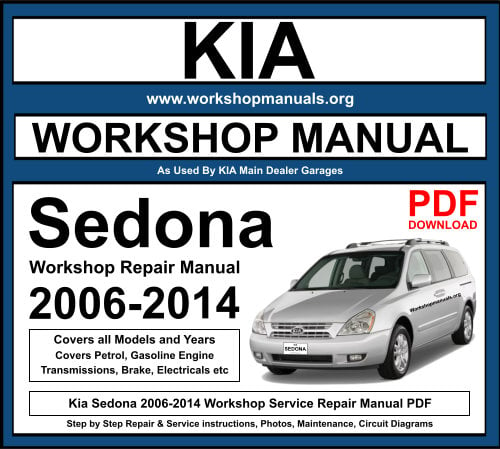 Kia Sedona 2006-2014 Workshop Repair Manual Download PDF